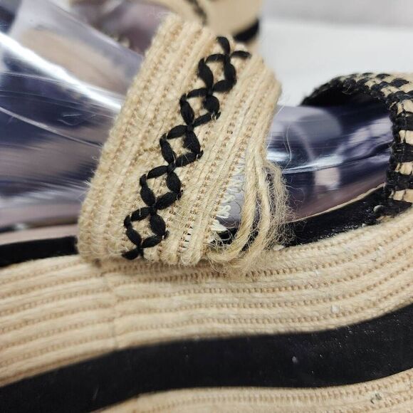 Schutz Size 10 Women's Denes Platform Espadrille Sandals P - Picture 8 of 13